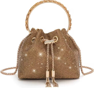 Crystal Luxe Bucket Bag