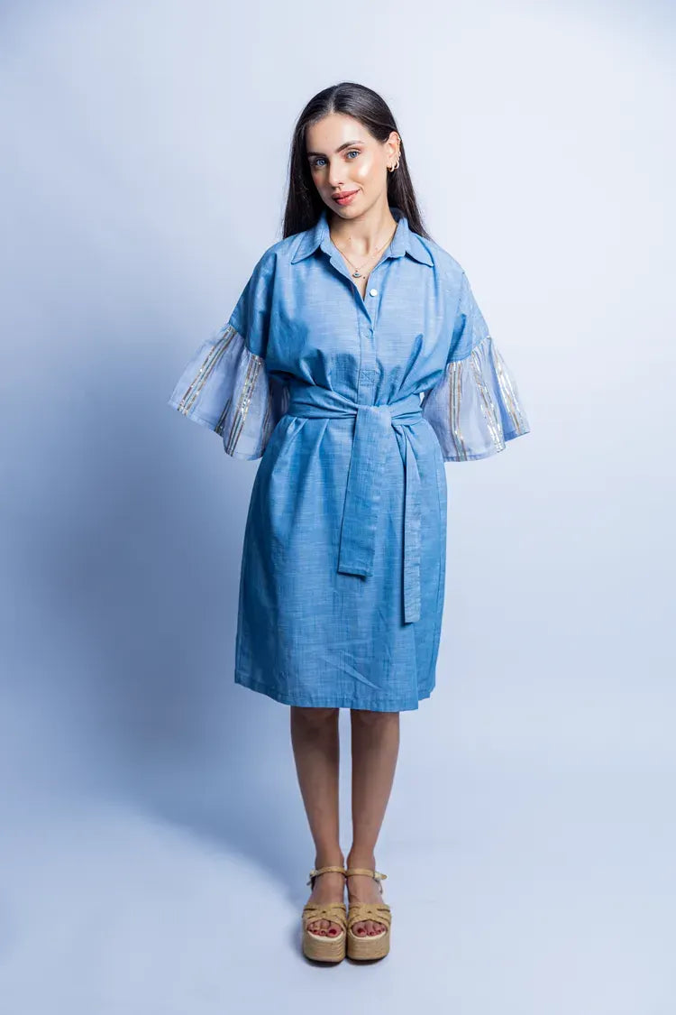 DENIM BREEZE SHIRT DRESS